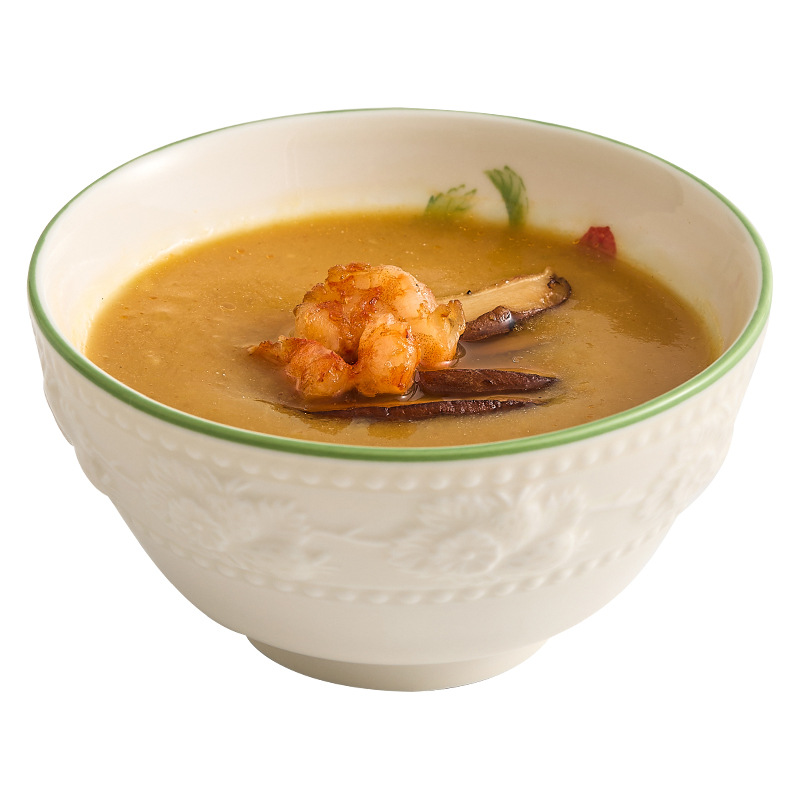 Bộ đồ ăn dâu tây nổi bát sứ bát cơm bát canh gia dụng bát mì ăn liền bát chuyên dụng cá nhân bát salad trái cây