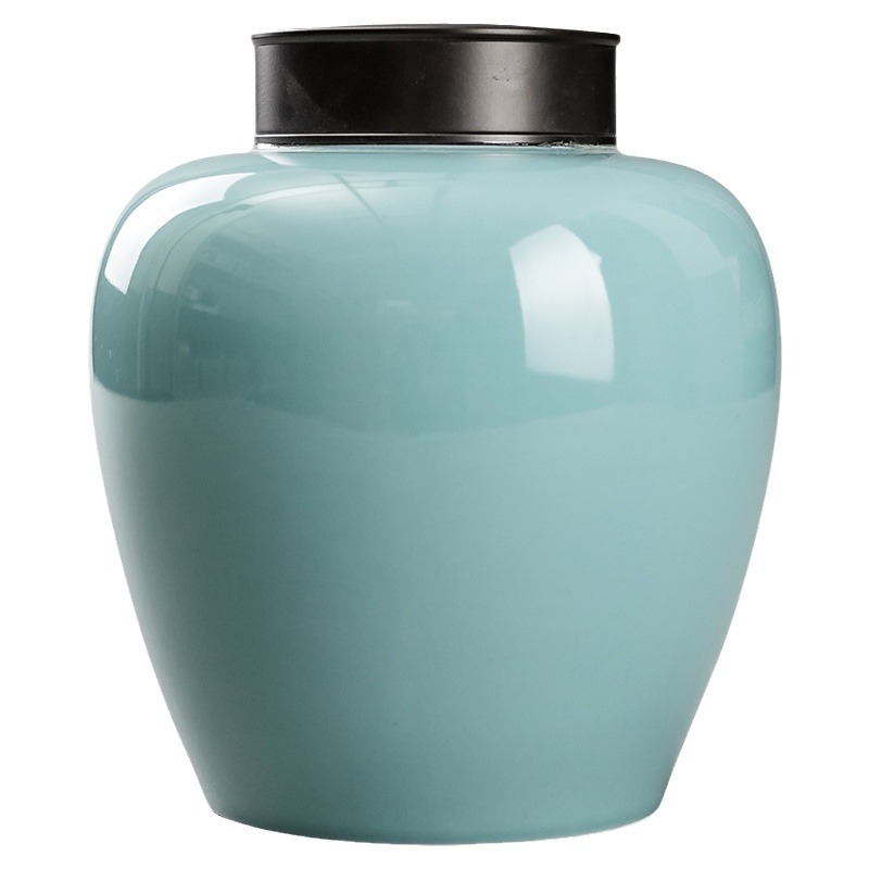 Bán buôn bình trà gốm sứ phong cách retro bình kín bình bảo quản bình rỗng Bình gốm sứ phong cách Trung Quốc