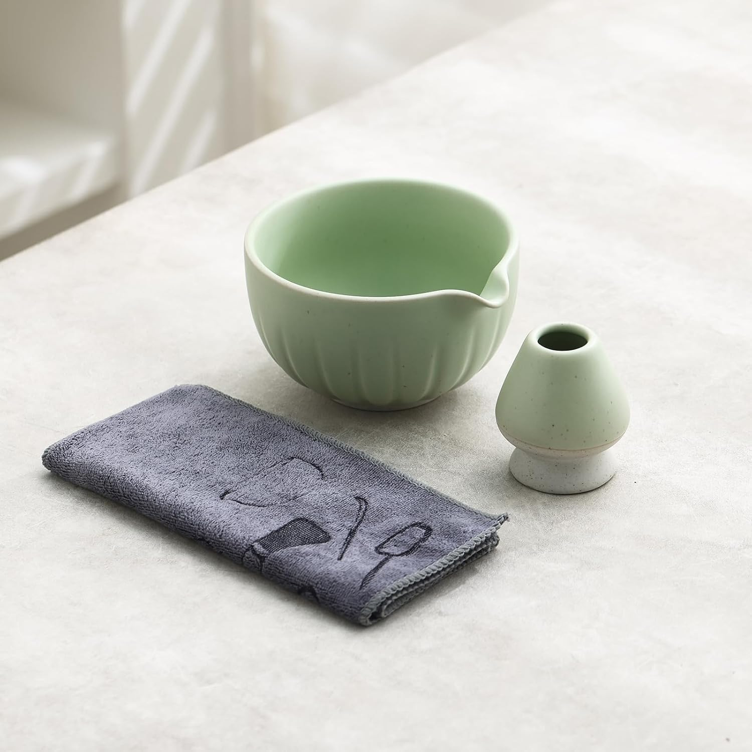 Bộ dụng cụ pha trà bằng tre kiểu Nhật, bộ dụng cụ pha trà, thìa matcha, dụng cụ pha trộn thời nhà Tống, bàn chải tre