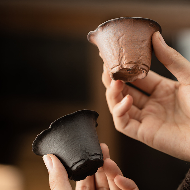 Cốc trà gốm thô bùn bùn đá cũ cốc chủ nhân phong cách Thiền phong cách Trung Quốc cốc đơn cốc uống trà cốc nếm trà cốc cá nhân