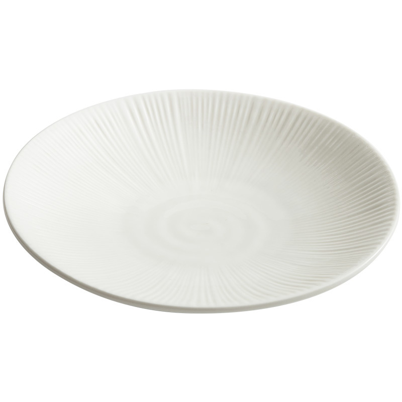 Đĩa gốm sọc, đĩa, bát đĩa, đĩa gia dụng, đĩa súp kiểu Nhật, đĩa sâu, đĩa salad, bộ đồ ăn cao cấp, 2023 mới