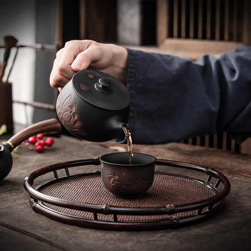 Ấm trà Gốm Tím Da'antang, dụng cụ pha trà gia dụng, ấm trà, ấm trà đơn, ấm trà thủ công, ấm trà Bộ trà Kungfu cổ điển