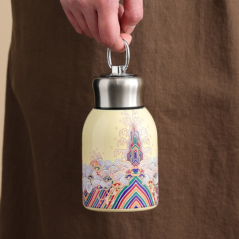 Bán buôn cốc nhỏ bụng mini inox 304 cốc giữ nhiệt nhỏ mập cầm tay đơn giản cầm tay