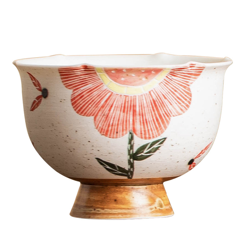 Cốc uống trà gốm sứ chạm khắc màu hồng cốc chủ nhân cốc trà cao cấp đơn dùng trong gia đình cốc trà chuyên dụng cá nhân nữ cỡ lớn