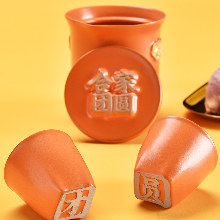 Quà tặng sáng tạo ngày lễ Quà tặng trà kinh doanh Bộ trà du lịch Quà tặng gốm sứ Bộ trà Kung Fu Doanh nghiệp Quà tặng thủ công có thể được LOGO