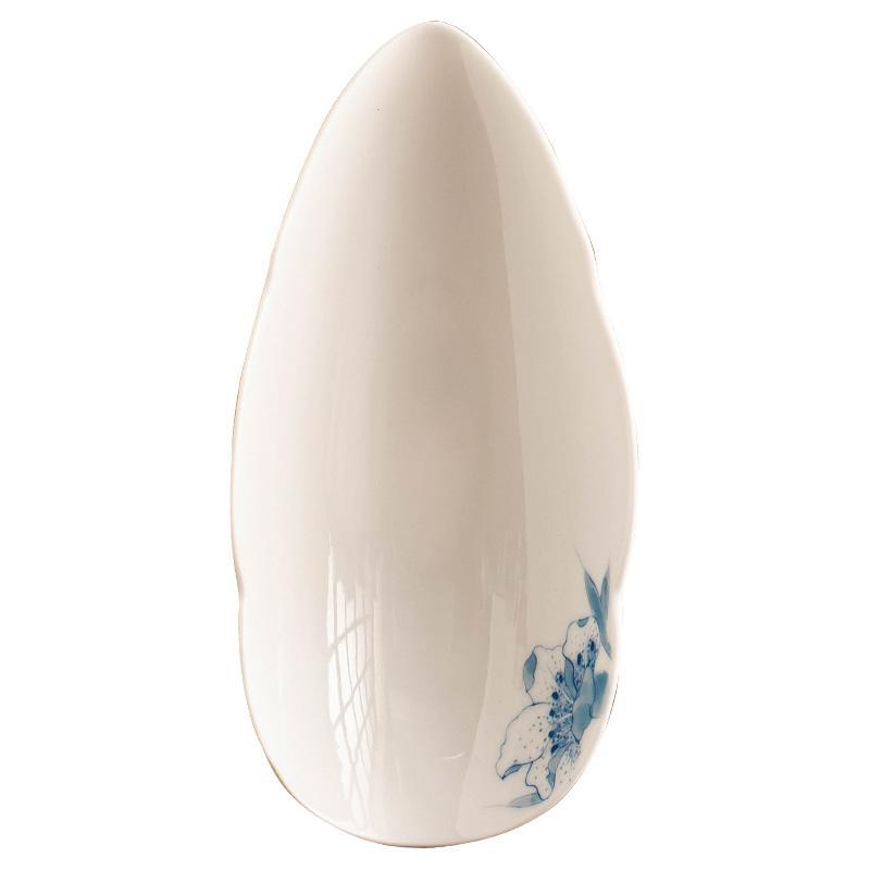 Bộ hai mảnh trà xám thực vật trà, bộ trà cuộn hoa huệ xanh vẽ tay, phụ kiện trà đạo gia dụng, trà đánh thức trà, thưởng thức trà