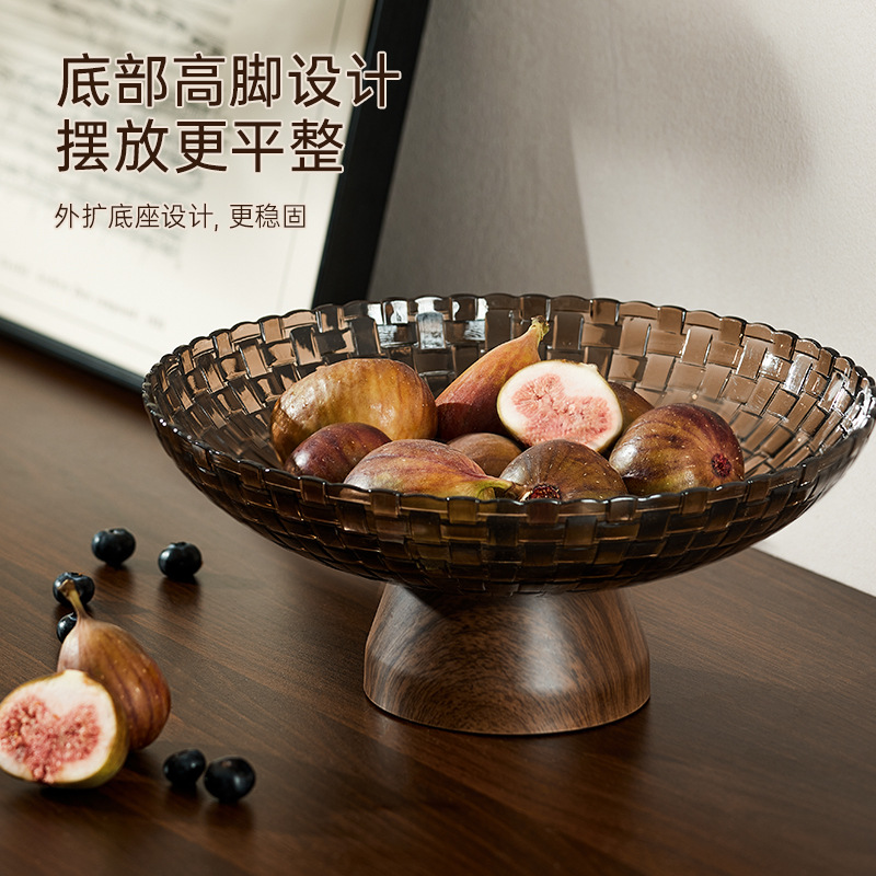 Khay đựng trái cây, bàn cà phê phòng khách, khay đựng đồ ăn vặt hạt tết gia dụng, khay đựng trái cây khô cao cấp sang trọng tinh tế, giá trị cao ráo