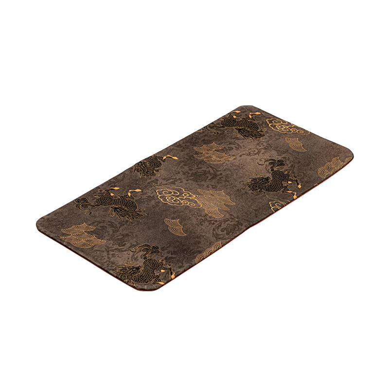 Chất liệu cũ Tấm trà sợi mây thơm Tấm lót trà tằm hai mặt vải sang trọng cách nhiệt Trà đạo bàn cổ điển Nhật Bản