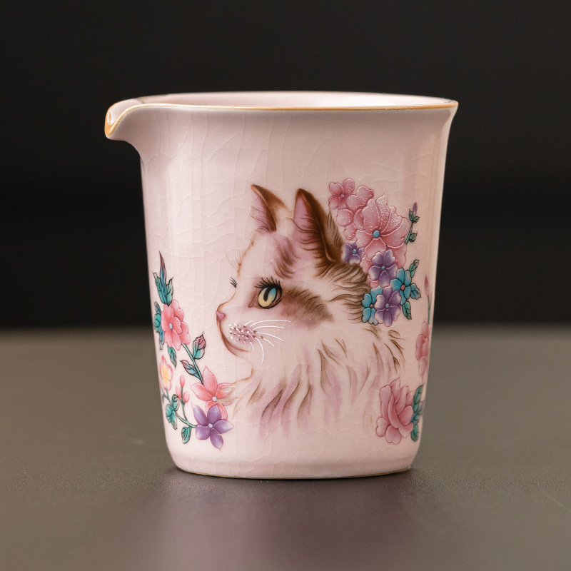 Cốc trà pha trà gia dụng bằng gốm sứ cốc công dụng cụ pha trà Haifen có thể dùng trong lò Jisu Ru