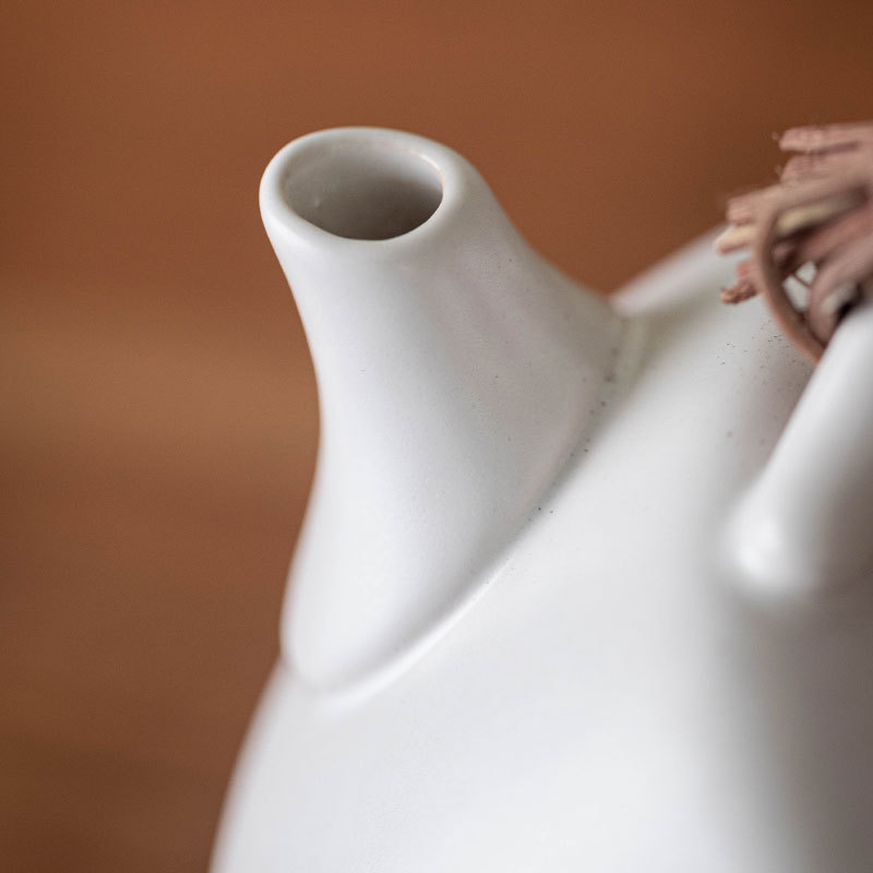 Ấm trà Kung Fu gốm sứ thủ công ấm trà Kung Fu gia dụng ấm trà đơn dệt mây đơn giản