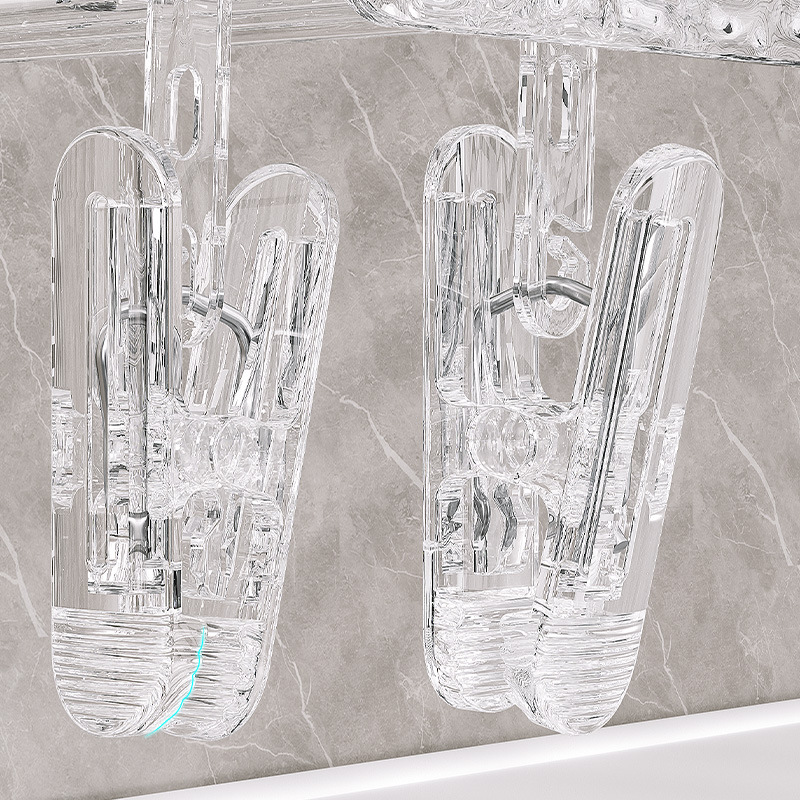 Giá để đồ tất gấp cốc hút, giá phơi đồ lót không đục lỗ, đồ lót gia dụng, giá phơi nhiều kẹp, dụng cụ thần thánh