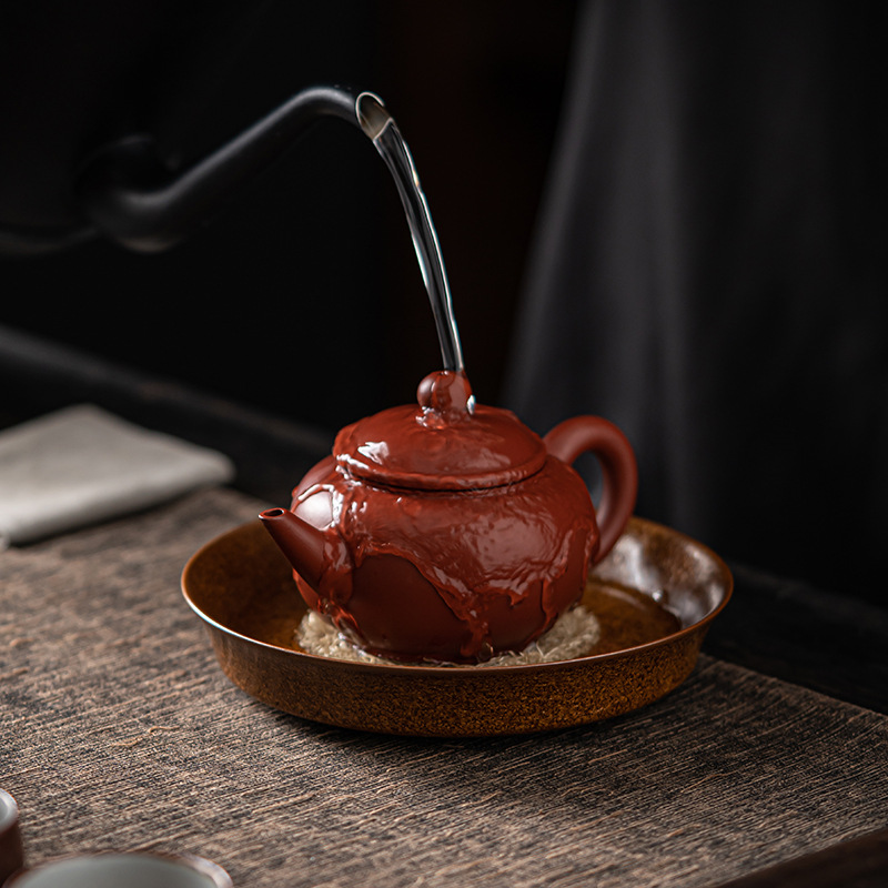 Nồi đổi lò thủ công kiểu Nhật, ấm lưu trữ cỡ nhỏ bằng gốm, đệm nâng ấm, Khay đựng ấm, Bộ trà Kung Fu, bàn trà