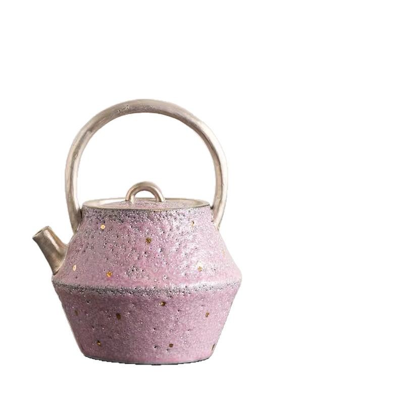 Yang Feizhi Yeyaki Handmade Gold Sling Liang Pot Lọc bóng Lỗ pha trà gia dụng Quà tặng sinh nhật cho bạn bè và bạn gái