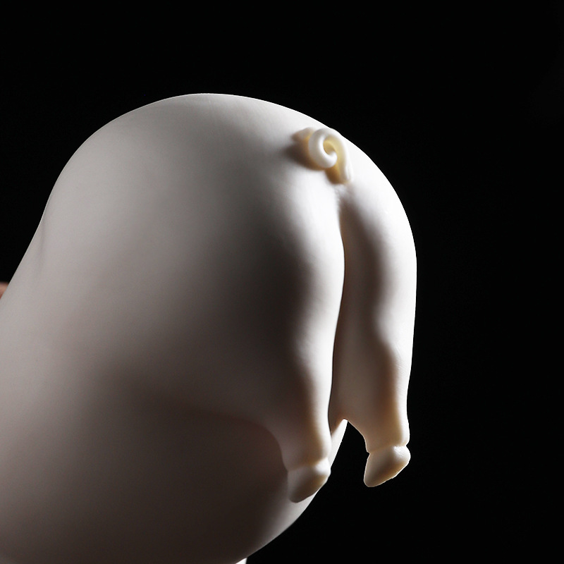 Suyuan gốm lợn đồ trang trí Dehua cừu béo ngọc sứ điêu khắc động vật Trung Quốc bàn trà bàn cà phê trà đồ trang trí thú cưng