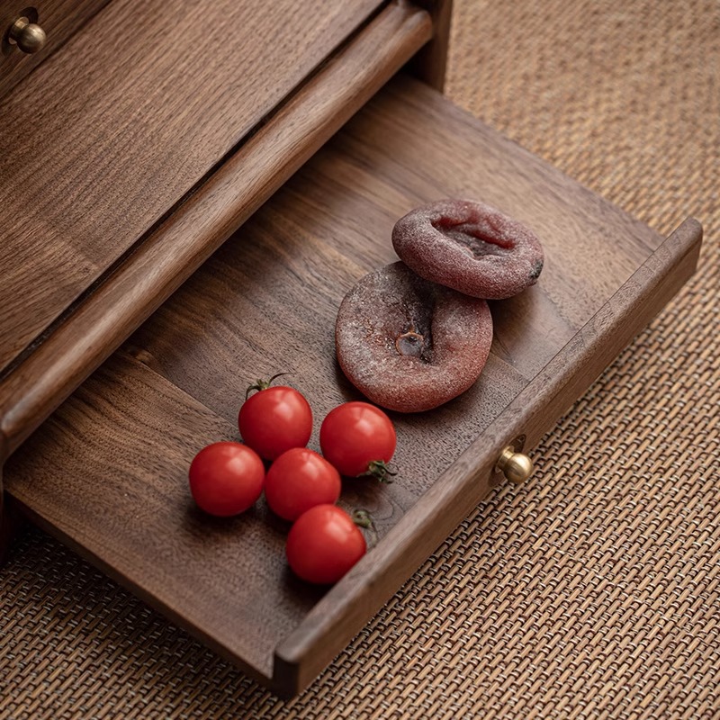 Bàn thờ Phật gia dụng bằng Gỗ Óc Chó đen kiểu Trung Quốc mới tủ thờ Phật Bà Quan Âm thờ thần tài