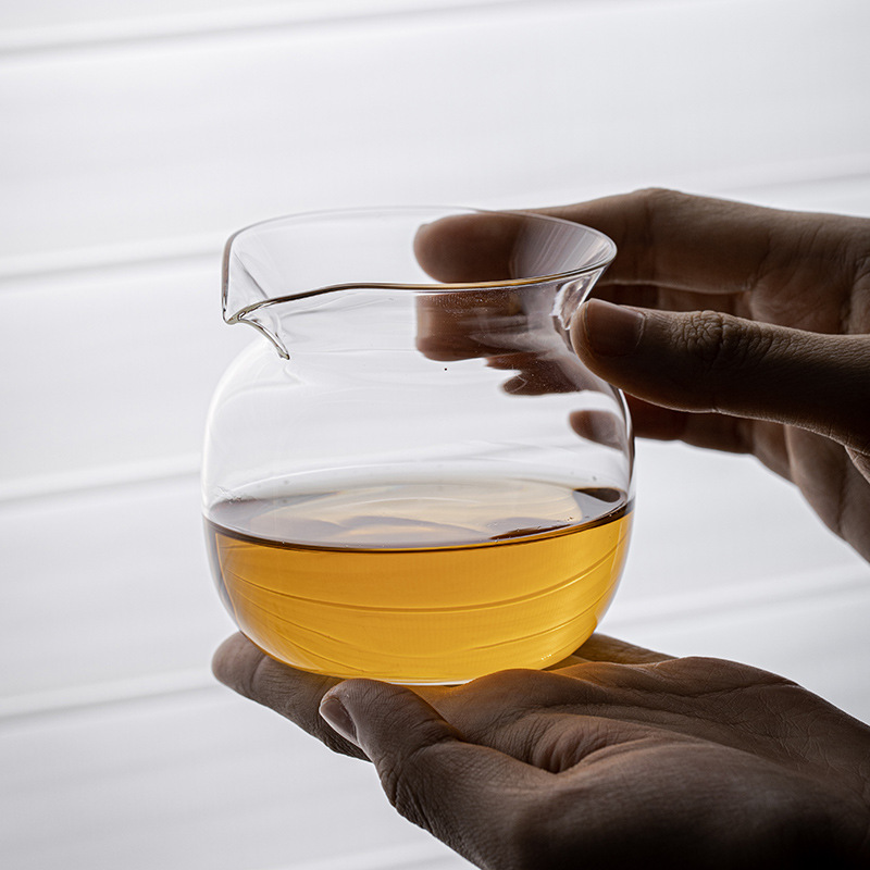 Bán buôn cốc thủy tinh borosilicate chịu nhiệt, trà trong suốt, đồ uống trà Haifen, cốc công cộng, Bộ trà Kung Fu