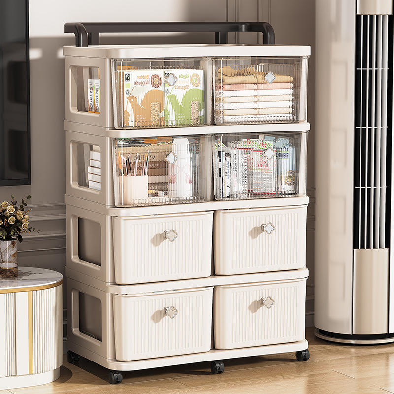 30-60 nhiều lớp di động xe đẩy phòng khách đồ chơi ăn nhẹ có giá để đồ đứng phòng ngủ tủ bảo quản tủ bảo quản