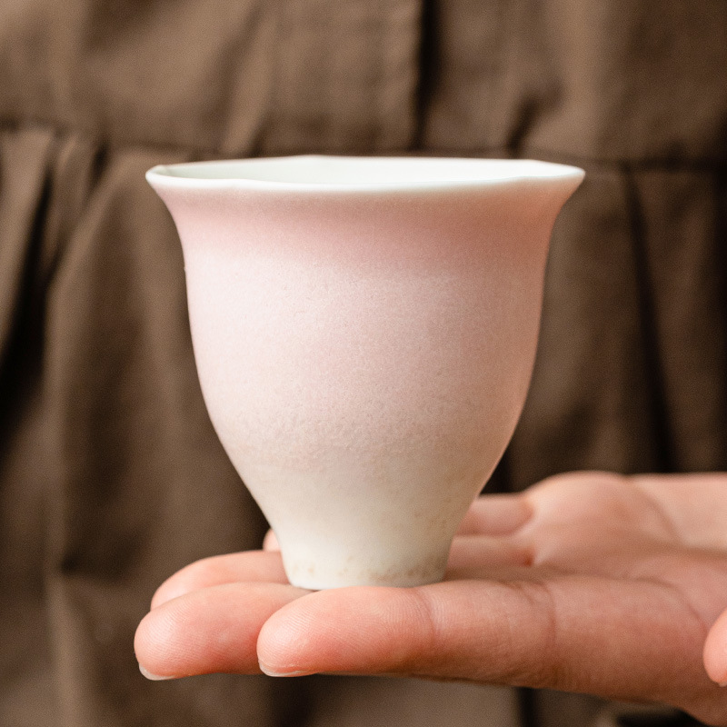 Cốc trà biến đổi lò Macaron Charm Purple Flower God Cup Bộ trà khách sạn gia đình Kung Fu Trà cốc chủ nhân tách trà