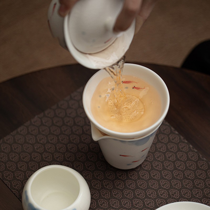 Lọc trà cao cấp lọc trà lò trắng lọc trà lưới pha trà gốm sứ bộ trà bộ lọc gốm sứ bán buôn