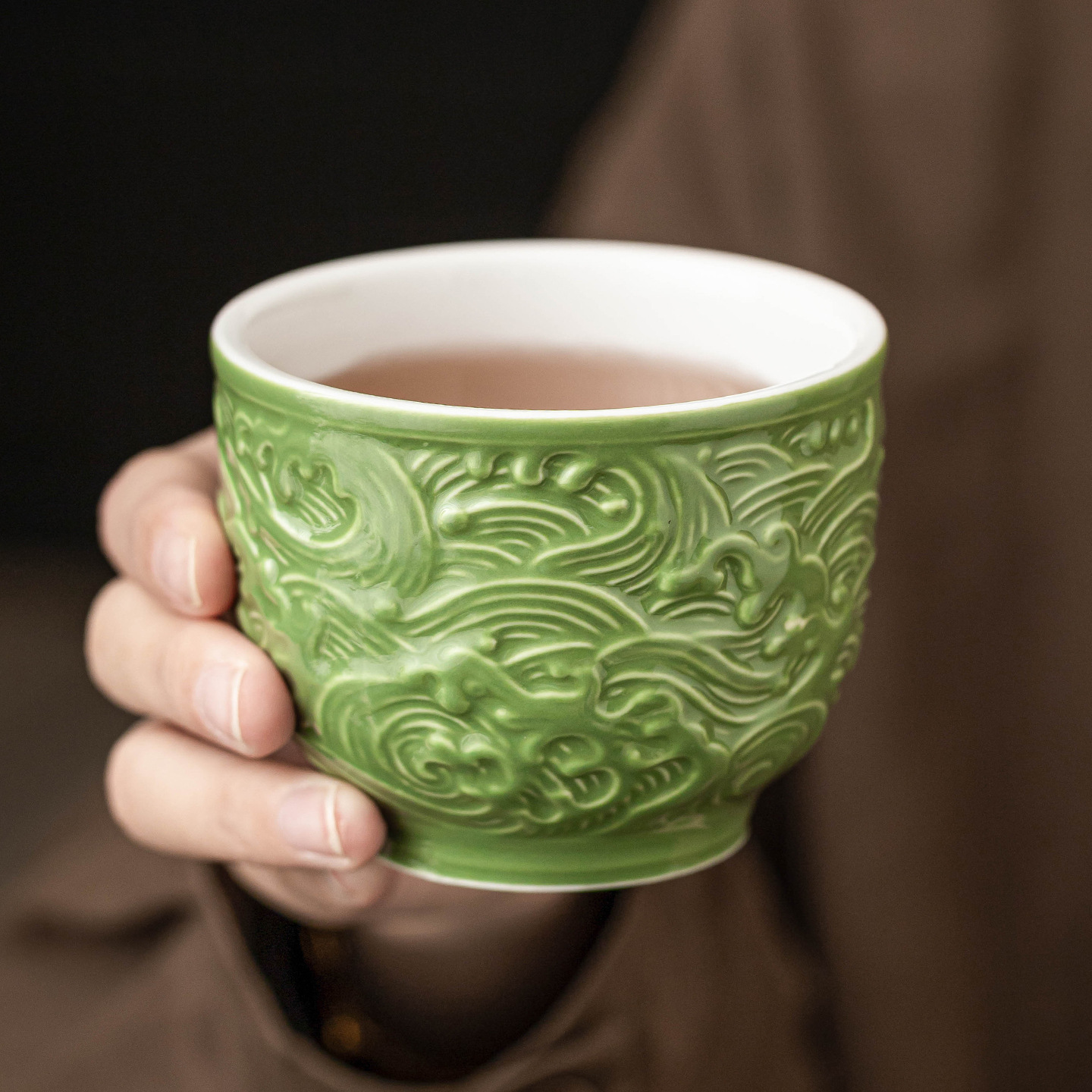 Cốc trà Hailang Shuyun Cốc chủ nhân gốm cốc trà Kung Fu gia dụng Bộ trà Trung Quốc uống trà chuyên dụng cho cá nhân nữ