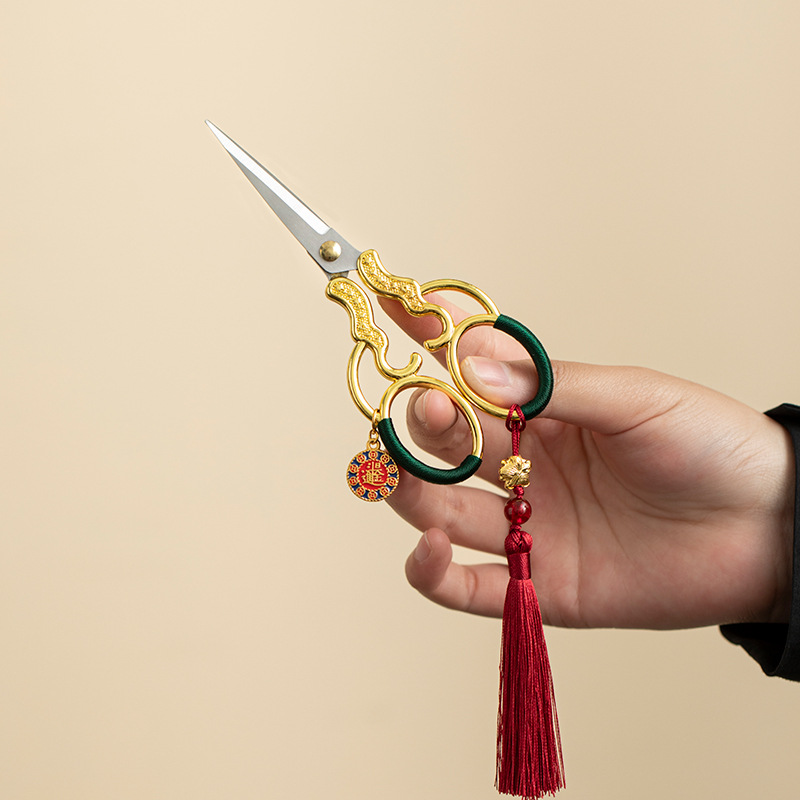 Kéo trà nhỏ đan tay nguyên bản kiểu Trung Quốc mới kéo tua nghệ thuật trà tinh tế phụ kiện trà đạo cho nữ