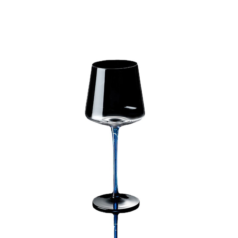 Nhà sản xuất bán buôn một chiếc nơ đen pha lê ly rượu vang đỏ Bordeaux nền đen ly rượu vang đỏ