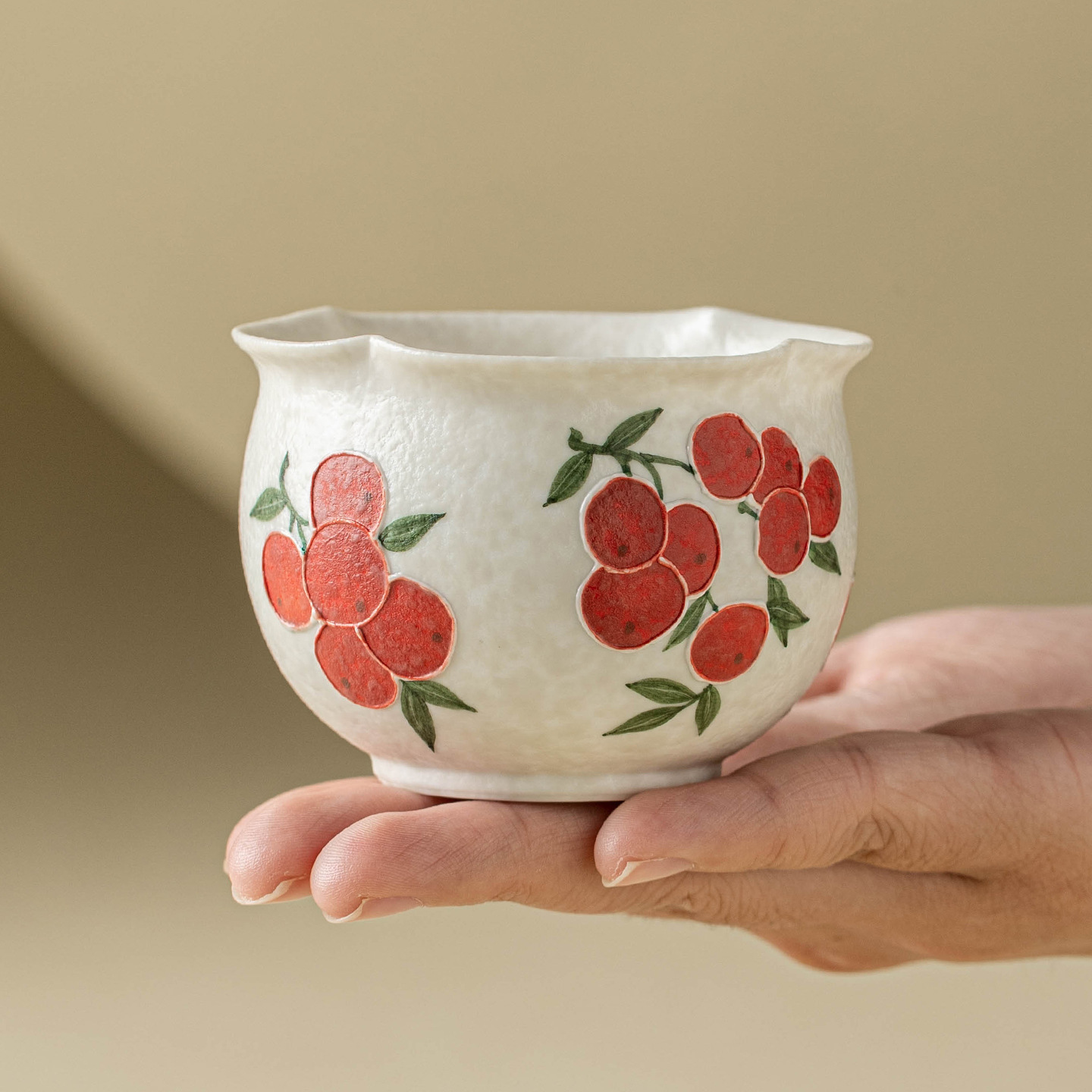 Bộ ấm trà Kung Fu trắng mỏ đá nhà máy, tách trà gốm sứ cao cấp, cốc chủ nhân chạm khắc anh đào, tách trà