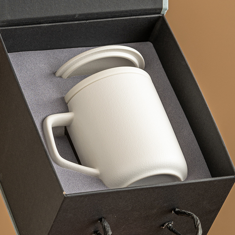 Cốc trà Cốc văn phòng cao cấp chuyên dụng cá nhân cốc nước trà gốm cốc cốc nước gia dụng có nắp hộp quà