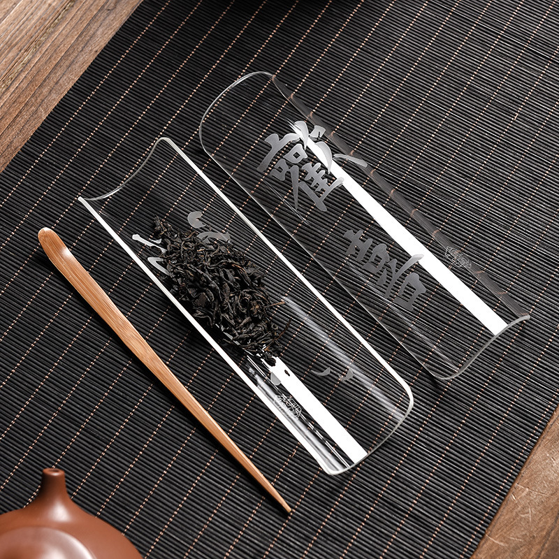 Bộ phụ kiện trà đạo thủy tinh Borosilicat cao Bộ trà kéo trà phong cách Nhật Bản Bộ trà Kung Fu Zero với bộ thưởng thức trà trong suốt