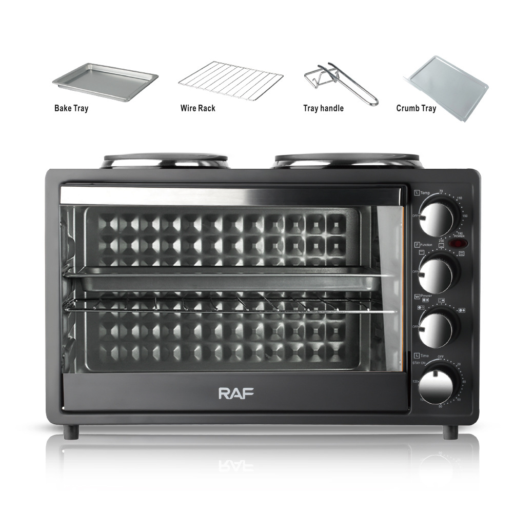 RAF cung cấp xuyên biên giới lò nướng điện và bếp điện châu Âu và Mỹ bếp đôi 40L lò sưởi gia dụng trên và dưới dung tích lớn