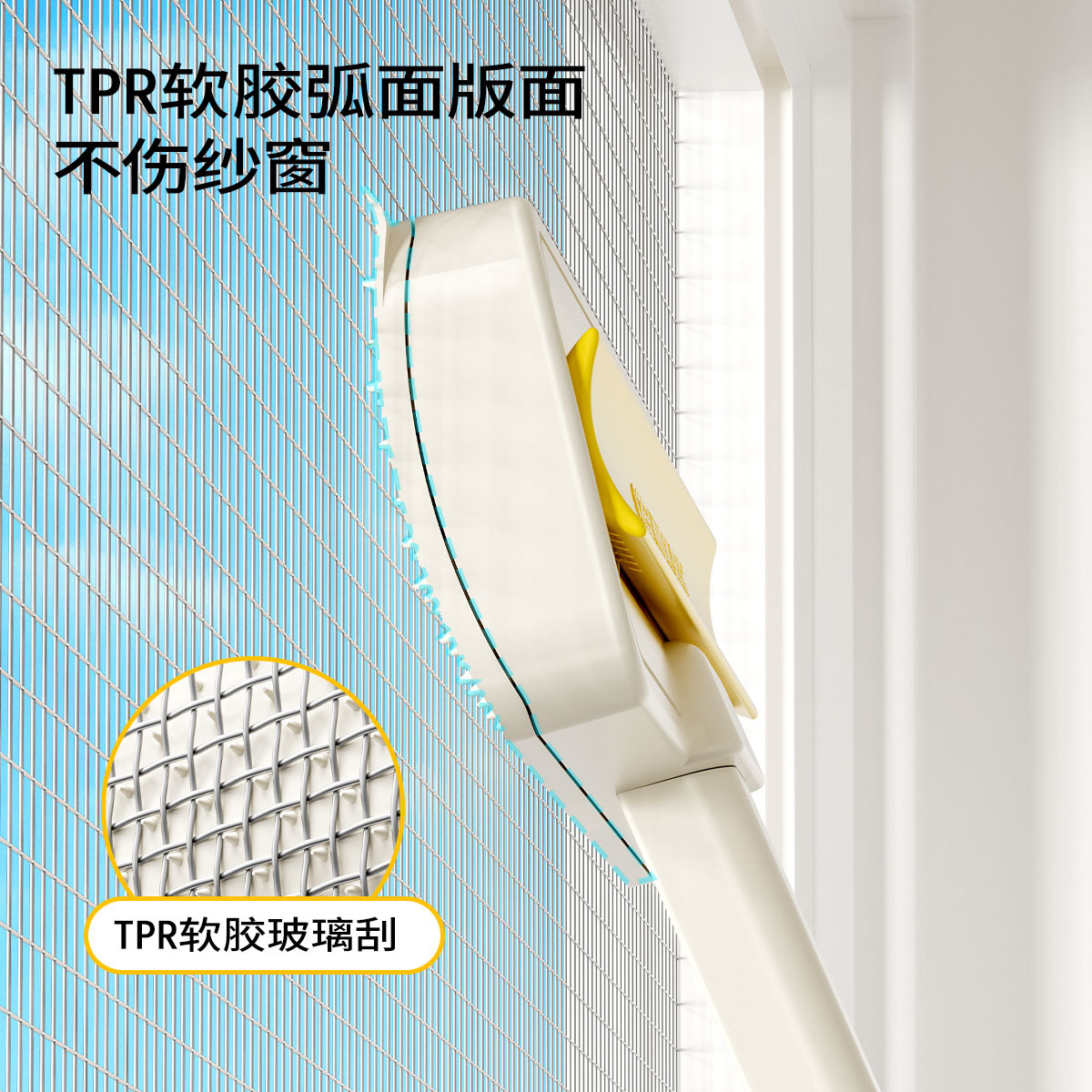 Khăn rửa mặt không cần rửa cho người lười, cạo cửa sổ, làm sạch, bàn chải tay cầm dài, một bàn chải, có thể cạo và chải, bán buôn khô và ướt