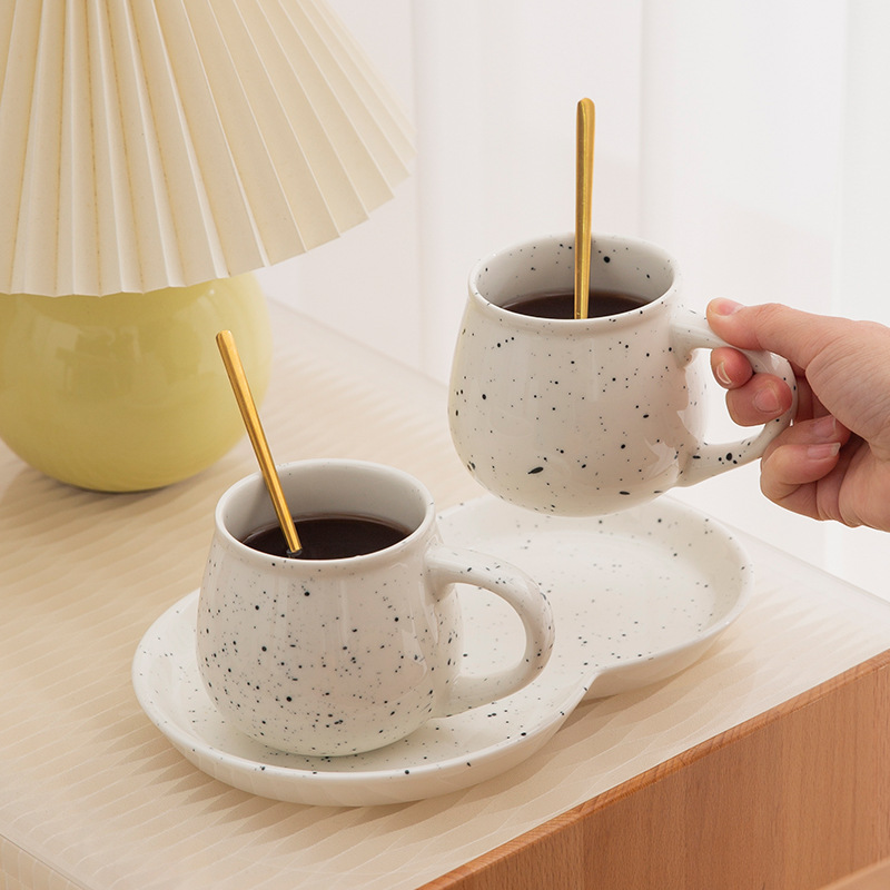 Bộ cốc uống nước gốm sứ cốc cặp đôi gia đình cốc cốc uống nước văn phòng dung tích lớn cốc cà phê
