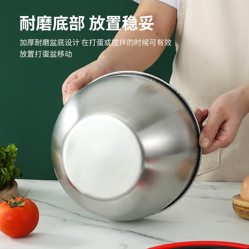 Bộ giỏ thoát nước bằng thép không gỉ Le Zai304, bát salad, giỏ trái cây, chậu salad có thang đo kiểu Nhật, chậu trứng