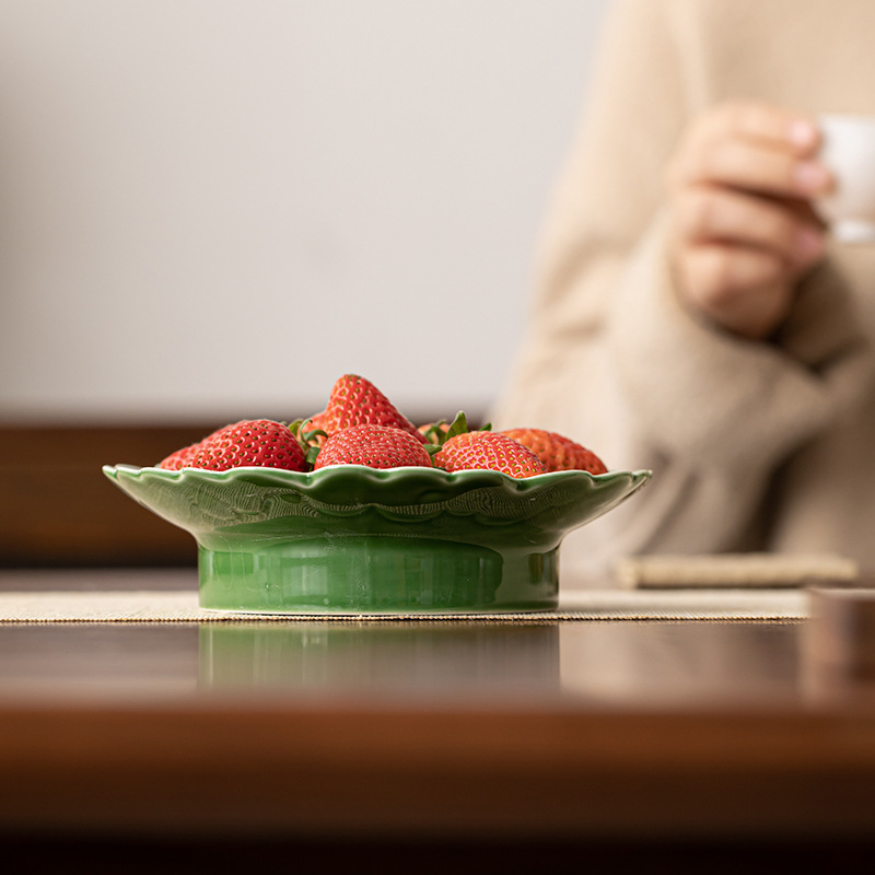 Khay giải khát Xiangyun Khay đựng trái cây Gốm Sứ Khay đựng đồ ăn nhẹ khay đựng trà phòng khách khách sạn gia dụng khay Khay đựng đồ ăn nhẹ khay đựng đồ ăn nhẹ