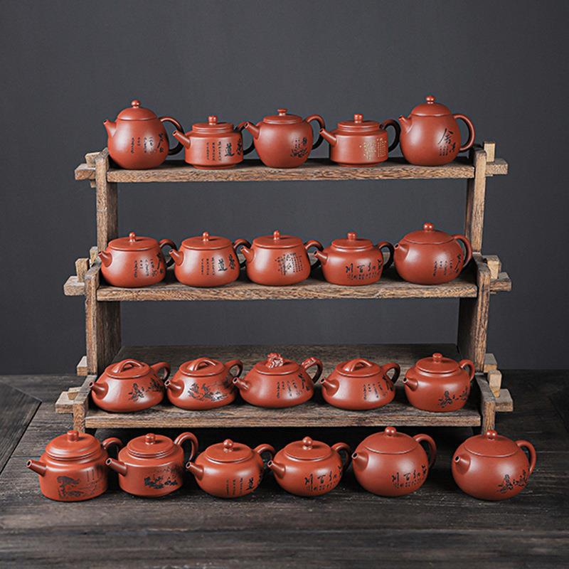 Ấm đất sét Tím ấm pha trà Đồng hồ Zhuni Dezhong quặng thô thủ công ấm đá nổi ấm trà gia dụng ấm đơn ấm Xishi ấm Trứng Rồng
