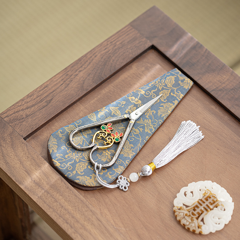 Kéo cắt nhỏ túi trà kéo túi pha trà kéo chuyên dụng cho trà đạo trà đạo cổ điển Trung Quốc hoa trà nghệ thuật phụ kiện trà