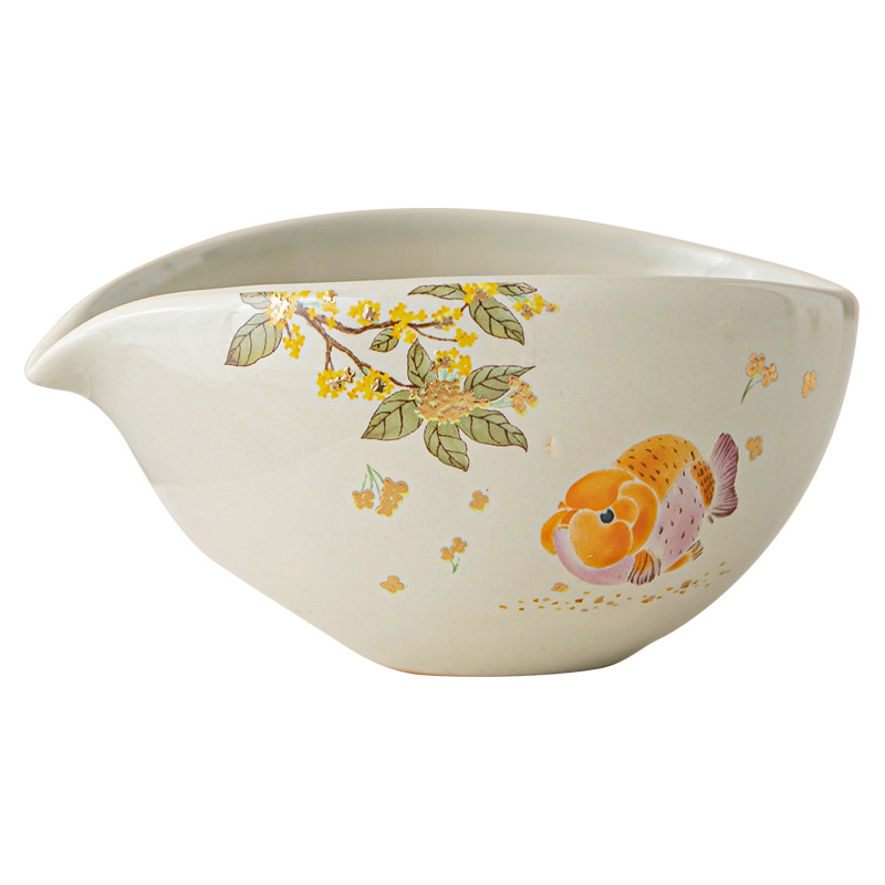 Cốc công bằng gốm sứ sáng tạo gia dụng mẫu mới 2025 Cốc công bằng trà phân tách trà Phụ kiện trà đạo