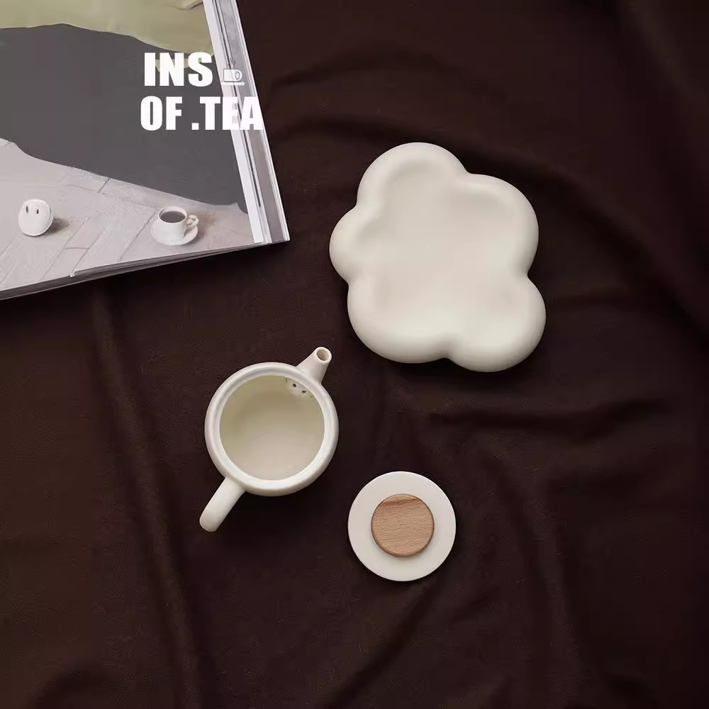 Bộ ấm trà Kung Fu gia dụng đơn giản hiện đại nhẹ nhàng sang trọng cốc khách nhanh chóng thẩm mỹ viện tặng khách hàng nữ