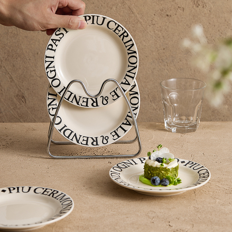 Đĩa đốt xương bằng gốm Sứ Pháp, đĩa đựng rác gia dụng, ĐĨA ĐỰNG xương, đĩa nhỏ 6 inch, đĩa bánh ngọt