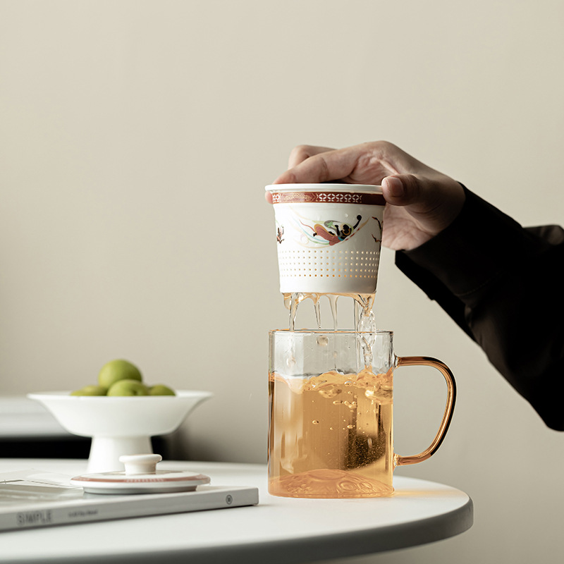 Cốc lọc bay ánh trăng cốc gốm sứ văn hóa và sáng tạo Đôn Hoàng cốc cốc cốc tách nước trà cốc cá nhân cốc nước văn phòng