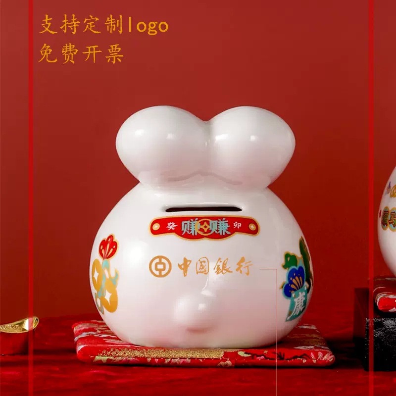 Con Heo đất thủy triều quốc gia năm con thỏ gốm sứ cung hoàng đạo con heo đất hoạt hình công ty con heo đất công ty họp thường niên quà tặng kỷ niệm trang trí