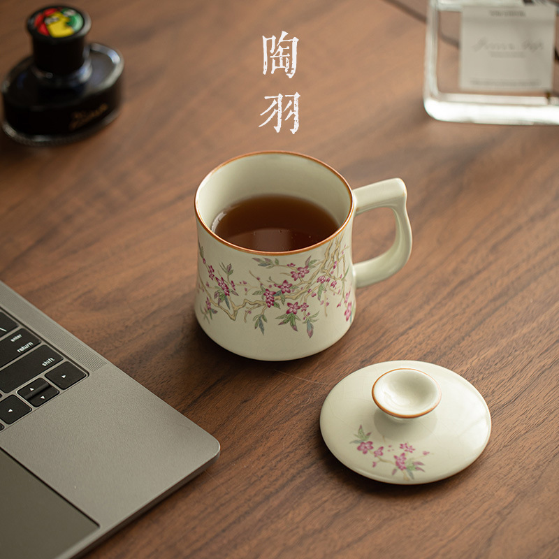 Cốc pha trà gốm sứ gia dụng cốc pha trà gốm sứ văn phòng cao cấp