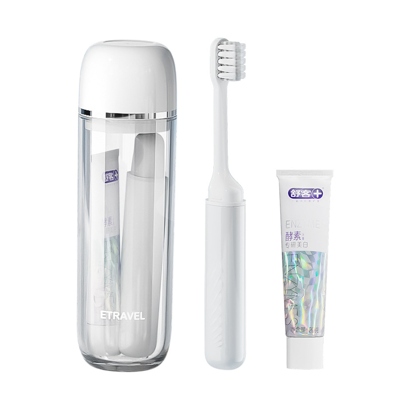Bộ đồ vệ sinh cá nhân du lịch, cốc nước súc miệng, kem đánh răng, cốc đánh răng, đồ dùng du lịch, cốc vệ sinh, bàn chải đánh răng có thể gập lại di động, kích thước du lịch