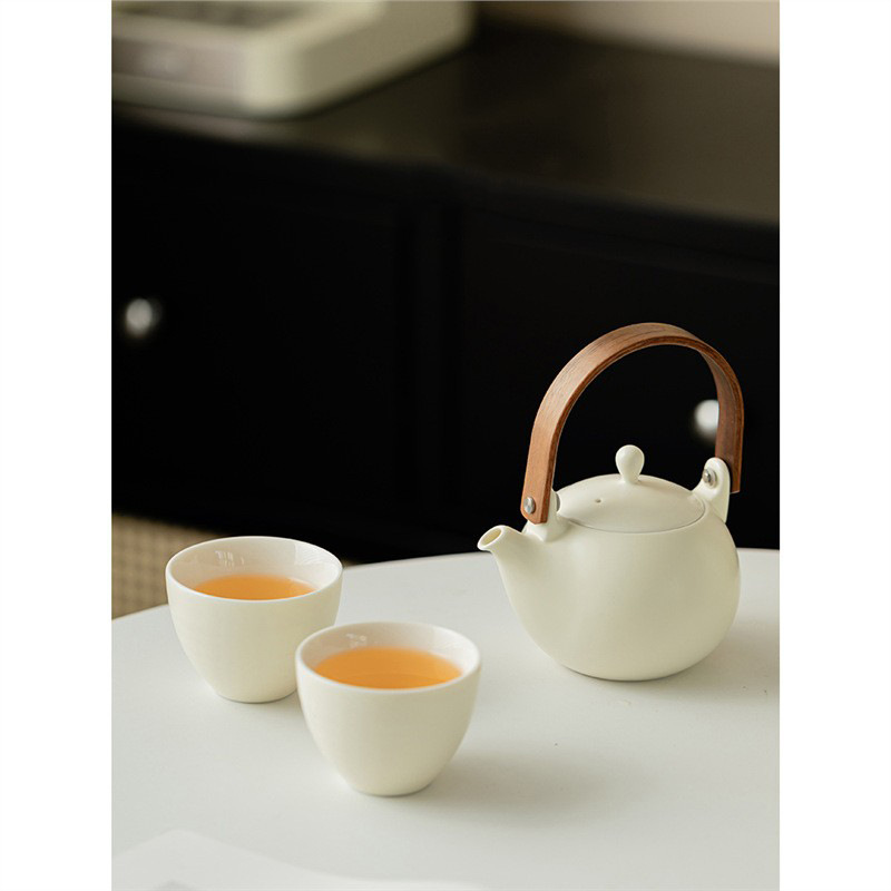 Ấm pha trà mini gốm sứ thủ công phong cách Nhật Bản ấm trà chùm trà kiểu kem ấm trà chiều dung tích lớn