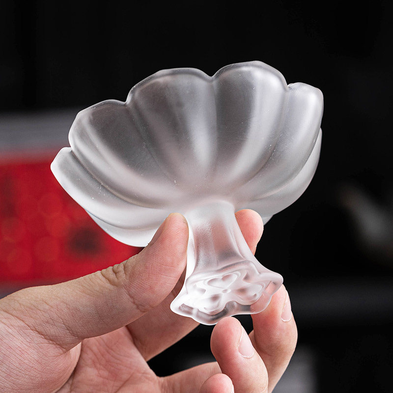 Cốc Trà Hoa sen men màu, Cốc cao, cốc nếm trà chân cao, Cốc thơm rượu gạo, cốc chủ sở hữu sang trọng và giá trị cao