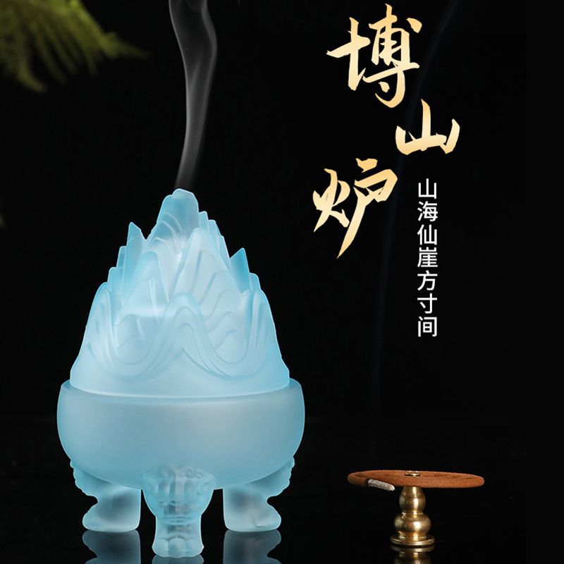 Lư hương thủy tinh trong nhà Lư hương phong cách Bohemian Lư hương gỗ đàn hương trầm hương ba chân Lư hương nghi lễ hương Lư hương cuộn hương Lư hương khuếch tán hương
