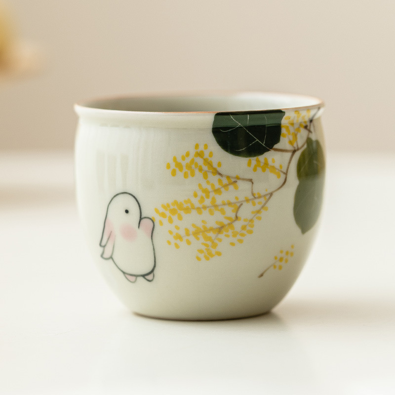 Cốc cốc cốc cốc cốc cốc cốc trà gốm sứ Trung Quốc cốc chủ nhân cốc trà Kung Fu cao cấp đơn