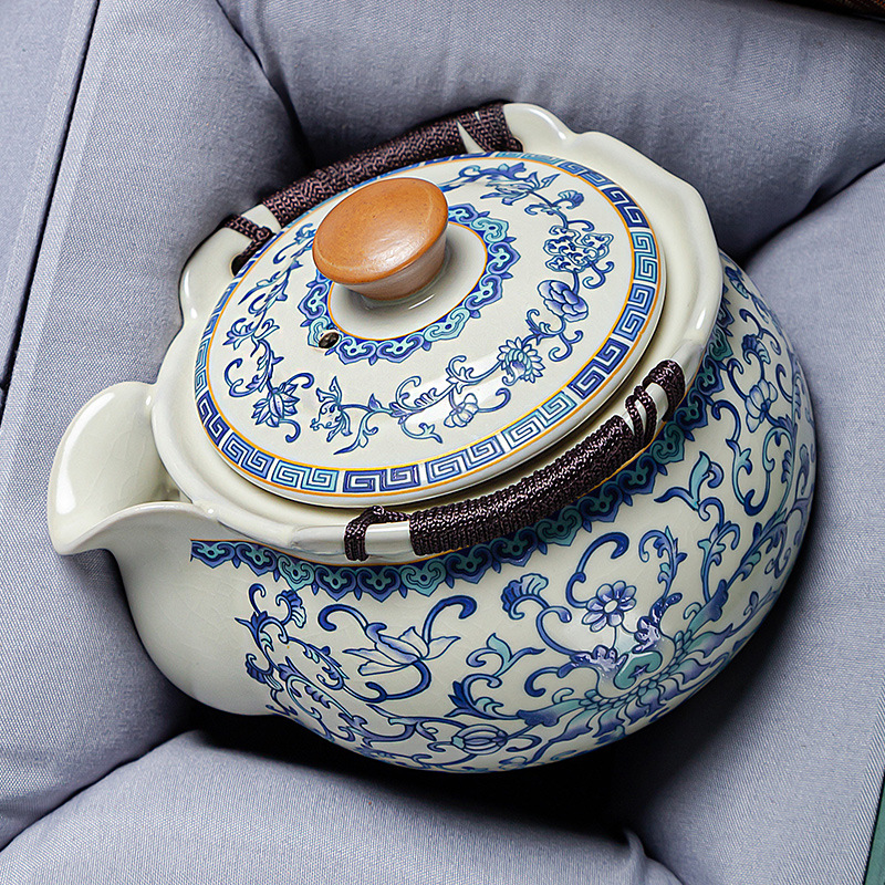 Cốc trà cốc trà cốc trà Kung Fu gia dụng chống bỏng cỡ lớn cao cấp, bát pha trà đơn có nắp