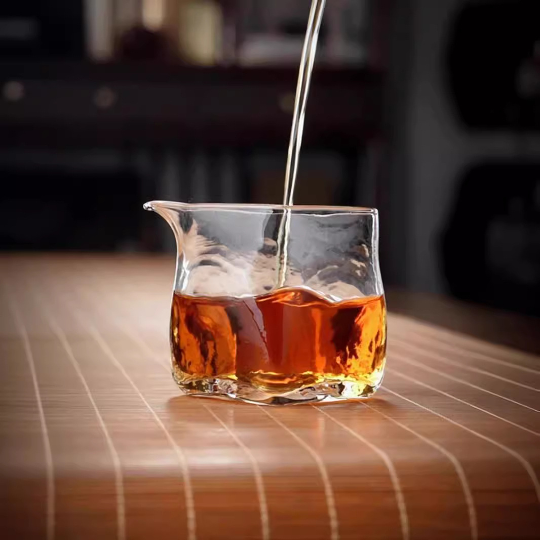 Cốc công bằng thủy tinh chịu nhiệt mẫu mới bộ tách trà chịu nhiệt dày dặn bộ trà kungfu sáng tạo kiểu Trung Quốc cao cấp gia dụng