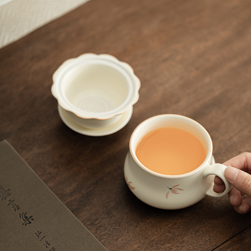 Cốc cà phê trà hoa chuông phong lan cốc tách trà gia dụng cốc uống trà chuyên dụng cá nhân cốc cà phê văn phòng